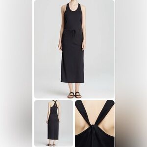 Theory Ghimi Maxi Dress in Black Size Small